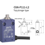 CNTD Micro Limit Switch C6N Series C6N‑101 C6N‑102 C6N‑111 C6N‑121 1NO1NC 10A 250V IP67 Waterproof For Automated Machinery