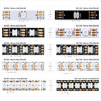 5050 RGB LED Strip Addressable DC 5V 3pin WS2812B IC 30 LEDs/M 60LEDs/M IP30 IP65 Lamp Waterproof Light Tape Chip LED 5M Digital