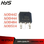 10PCS AOD442 AOD444 AOD484 AOD514 D442 D444 D484 D514 12A 25A 37A 85A 30V 60V TO-252 DPAK SMD N-Channel MOSFET Transistor