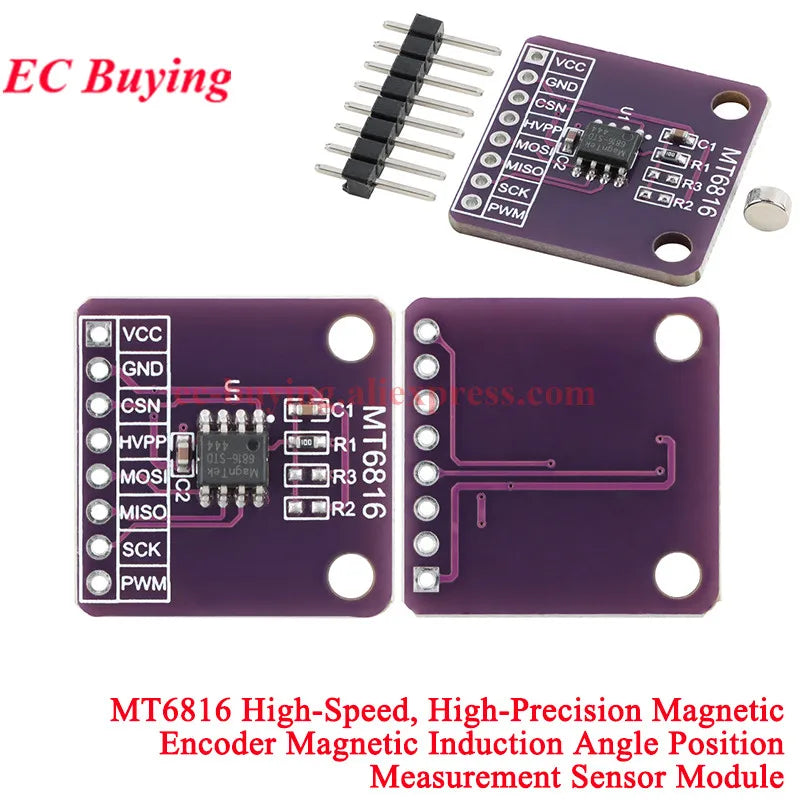 5Pc/1pc AS5600 Magnetic Encoder Module TLE5012 MT6701 MT6816 MT6826S AK09911C KTH7824 3144E Sensor Induction Control Door Switch