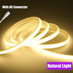 DC12V 24V COB Strip With 2PIN /DC Cable IP67 Waterproof Outdoor Home Decor Flexible Ribbon Rope LED Neon Light 3000K 4000K 6000K