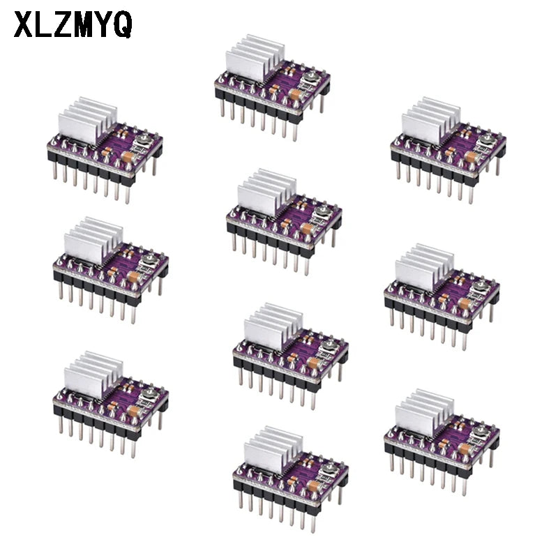 10pcs DRV8825 Stepper Motor Driver Heatsink Reprap Replace A4988 Driver To Ramps 1.4 1.5 1.6 Control Board For 3D Printer Parts