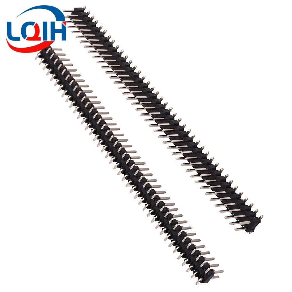 10CS Pitch 2.0mm 1x40 2x40 Pin Single Double Row Right Angle Straight SMT SMD Round Male Header Connector