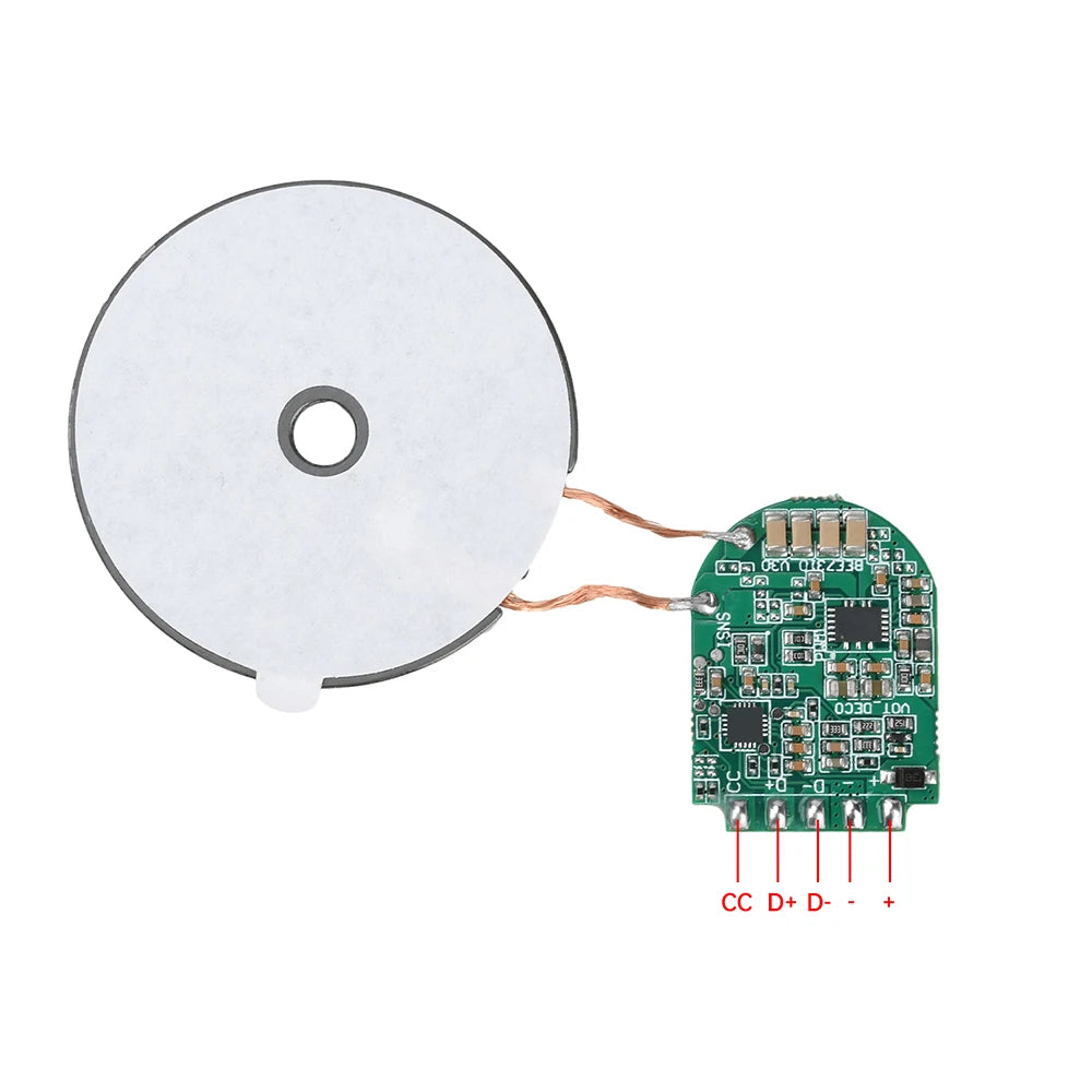 5W 10W 15W Wireless Charging Module Transmitter PCBA Wireless Charger Motherboard Magnetic Wireless Charging Motherboard + Coil