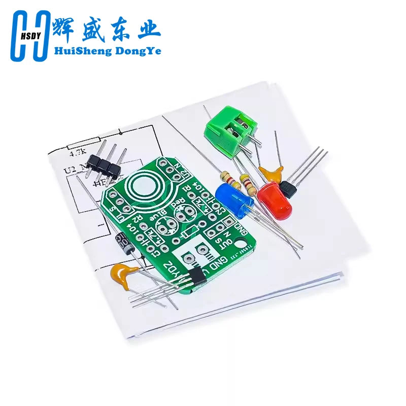 Hall magnetic Induction sensor magnetic detection pole resolver North and South detection module DIY learning kit