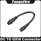 DC 5.5MM To 3-Pin GX16 Connector Cable Adapter High Charging Efficiency For Electric Scooter Bicycle Accessories Convertor