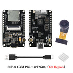 OV5640 ESP32 CAM Camera Module Kit 2.4 GHz WiFi and Bluetooth Develop Board Type C 8MB PSRAM HD 5MP Auto Focus 66 120 160 Degree