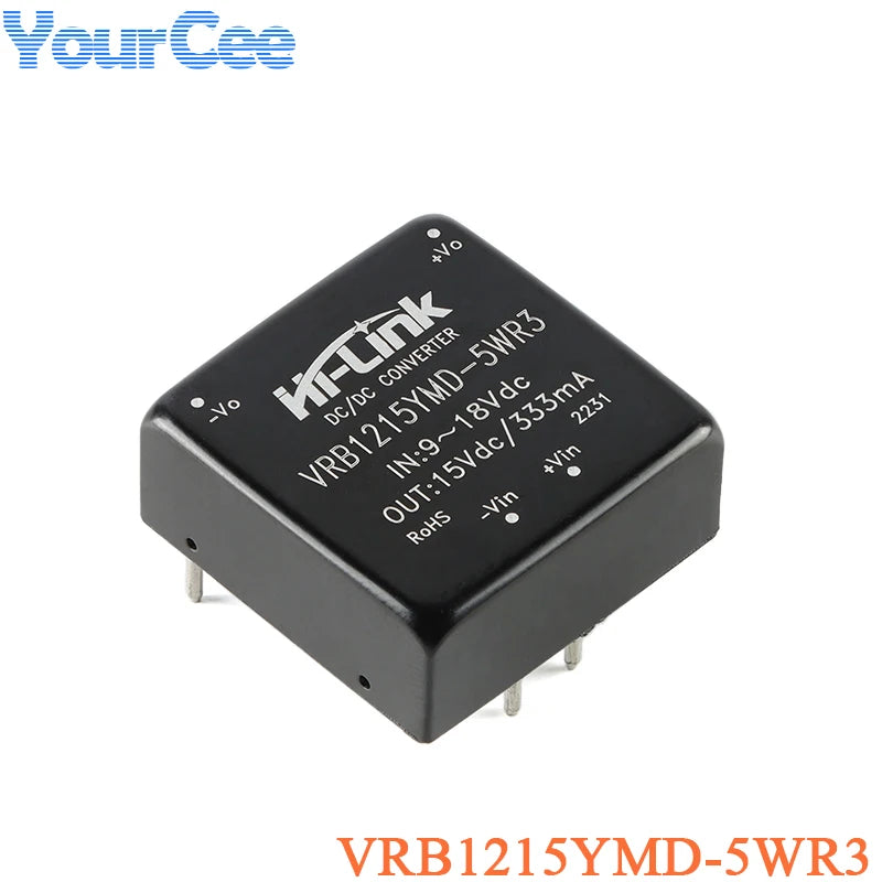 5W 6W 10W DC-DC Isolated Converter Power Supply Module 24V 12V to 15V/5V/12V 24v to 5V/12V VRB1224YMD VRB2424YMD VRA2424YMD