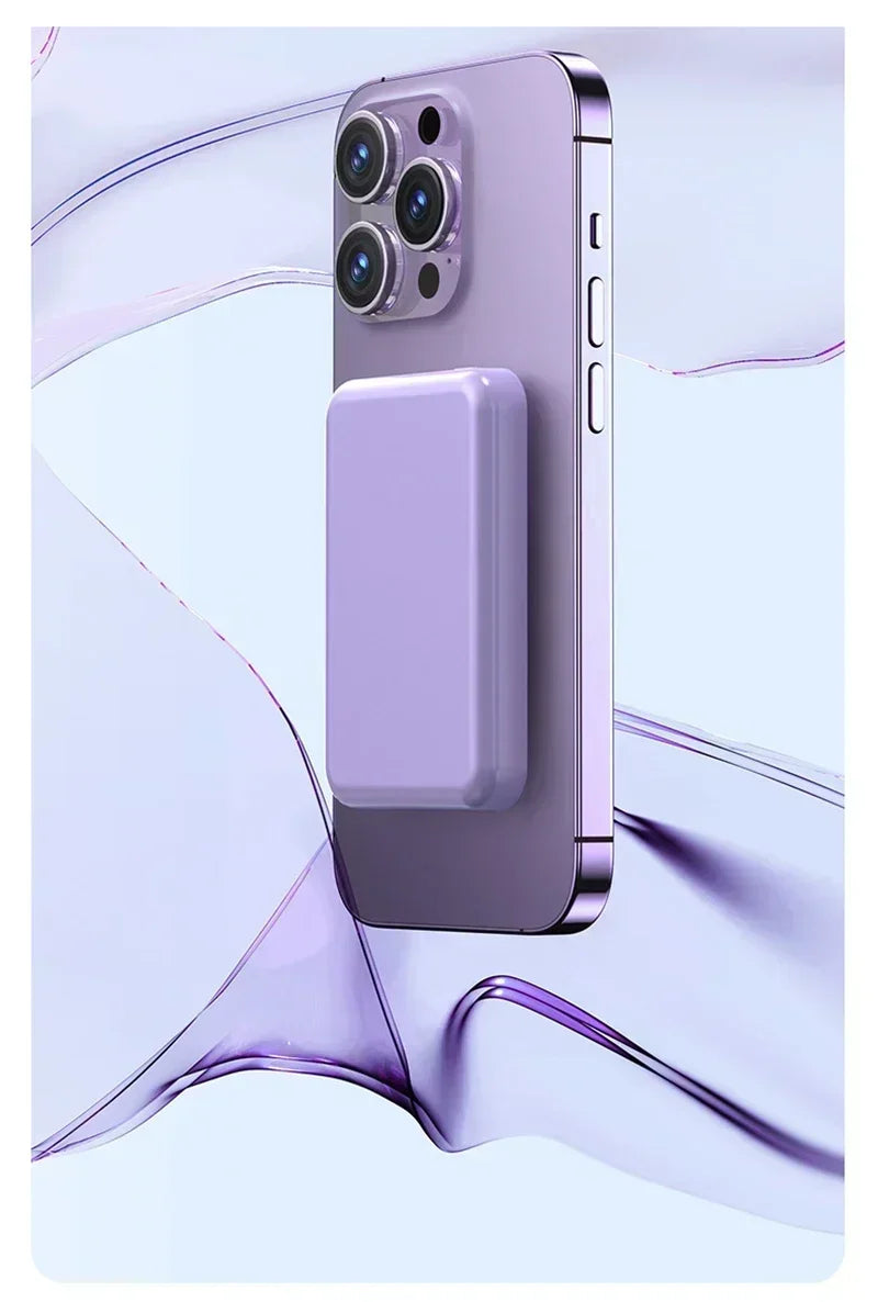 Lenovo Magnetic Wireless Power Bank 500000mAh Charger Fast Charging for Magsafe External Spare Battery For All Android iPhone