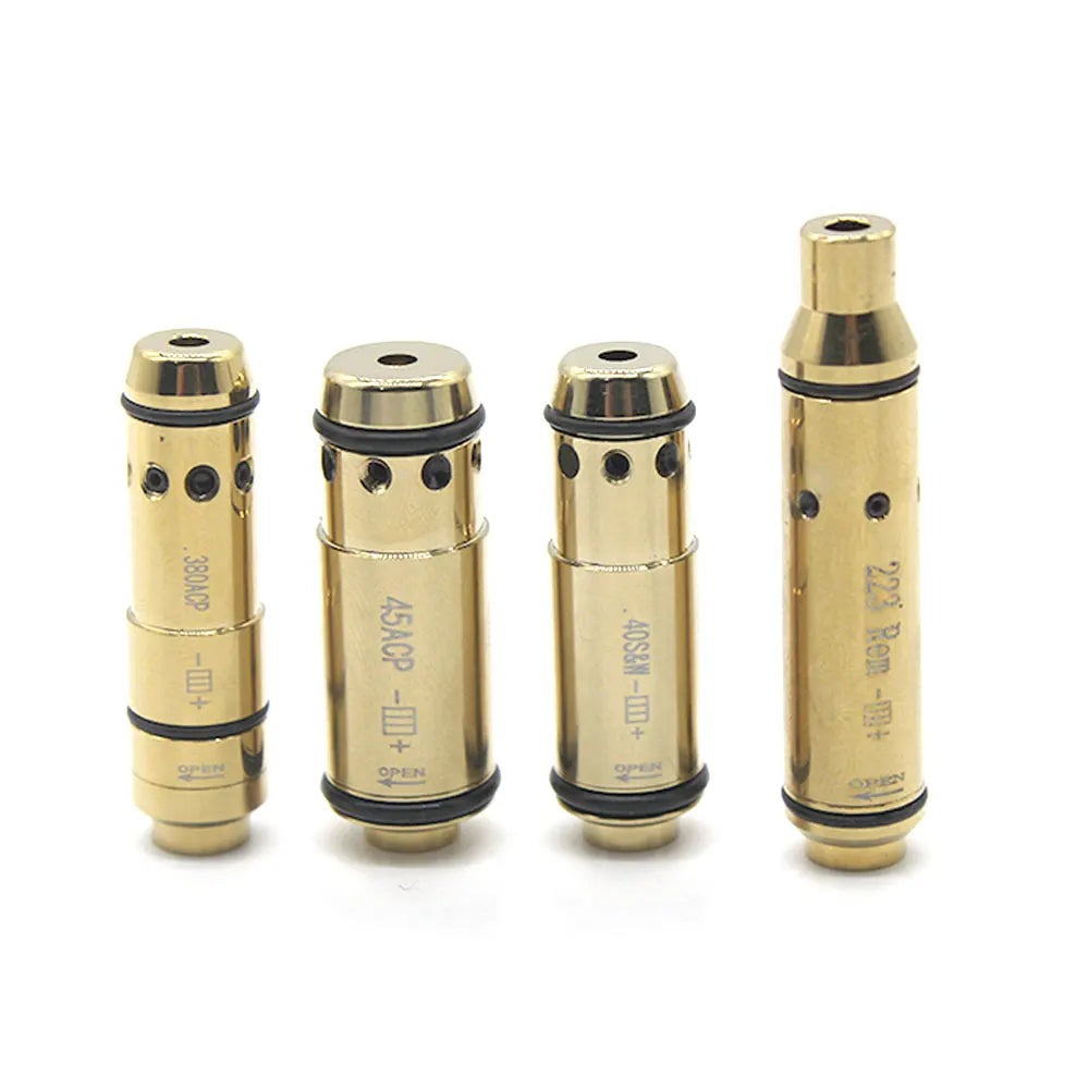 Outdoor CS Game Red Laser Cartridge Bore Sighter .380ACP/.40S&W/223Rem Training 2MW Laser Bullet Sports Toy Accessories QQ56