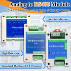 Conversion Module Analog 4-20mA 0-5V 0-10V to RS485 Modbus RTU Protocol 2 4 8 Channel Digital RS485 Transform Modules