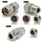 1pcs L16 N Type Male Plug To N-Type Female Connector Straight RF Coaxial Antenna Adapter 50 Ohm Durable Brass High-Performance