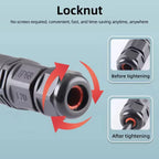 IP68 Waterproof Connector L20 20A LED Light Outdoor Cable Wire Quick Terminal Connector 2Pin 3Pin 4Pin 5Pin 6Pin Screw Wiring Ju