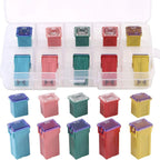 10 Piece Automotive Low and High/Standard Box Fuse 20A 30A 40A 50A 60A Fuse Combination Kit for Pickup Trucks, Cars and SUV