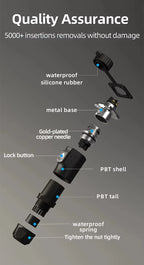 ZHQCN LP20 Waterproof IP68 Fireproof Convenient And Quick 2/3/4/5Pin Plug And Socket Aviation Connector Square Panel Mount