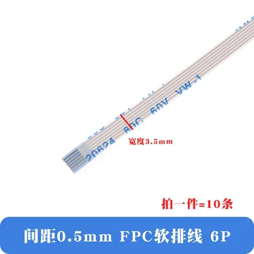 10pcs/lot FFC/FPC Flexible Cable 0.5mm Same Direction and Reverse 4/6/8/10/12/14/20/30/40P LCD Cable