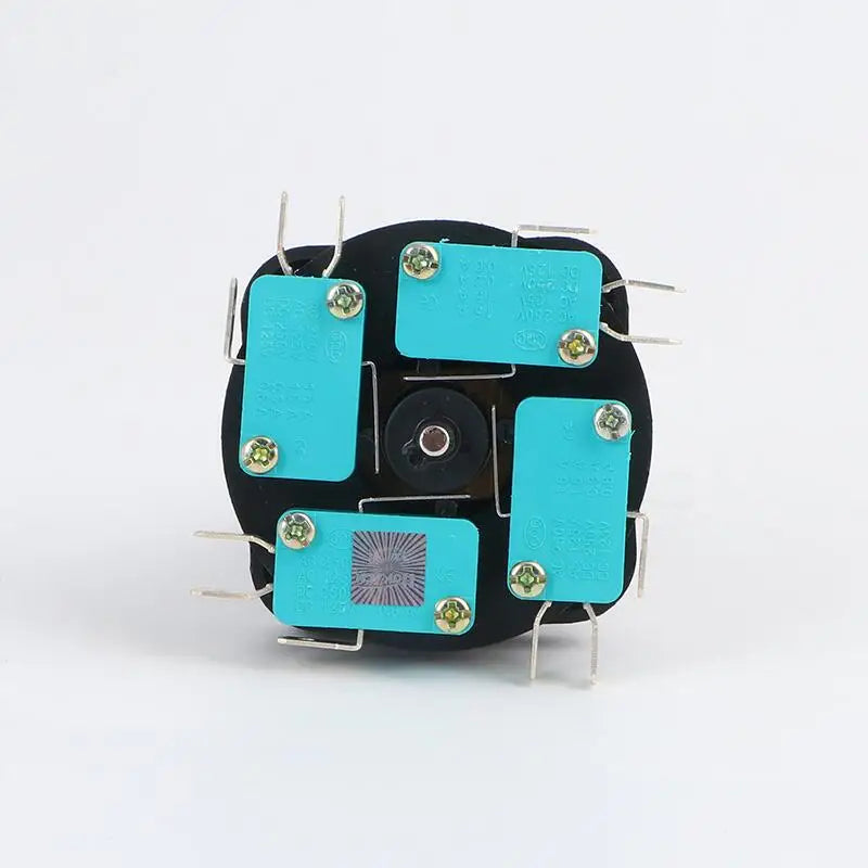 30mm Joystick Switch with Push Button Switch Momentary 4 Position Latching Rocker Switch Monolever Cross Switch HKF4-11A-4