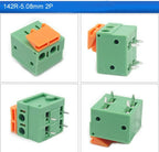100pcs 142V 142R 5.08mm/0.2" Side/TOP Entry 2P3P4P6P8P10P 141V 141R FFKDSA1/V-2.54mm/0.1" PCB Spring Terminal Block Connector