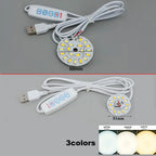 DC 5V USB Dimmer 31mm 50mm Warm White 3W 10W LED Lights 5730 Chip Single Reading Night Desk Book Tablet Lamp Switch Cable