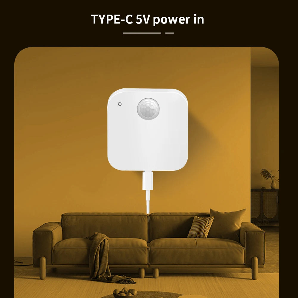 Lincukoo Tuya Zigbee Smart 3in1 Human Motion Presence Sensor Suitable for Tuya and Home Assistant Platforms MQTT ZIGBEE3.0