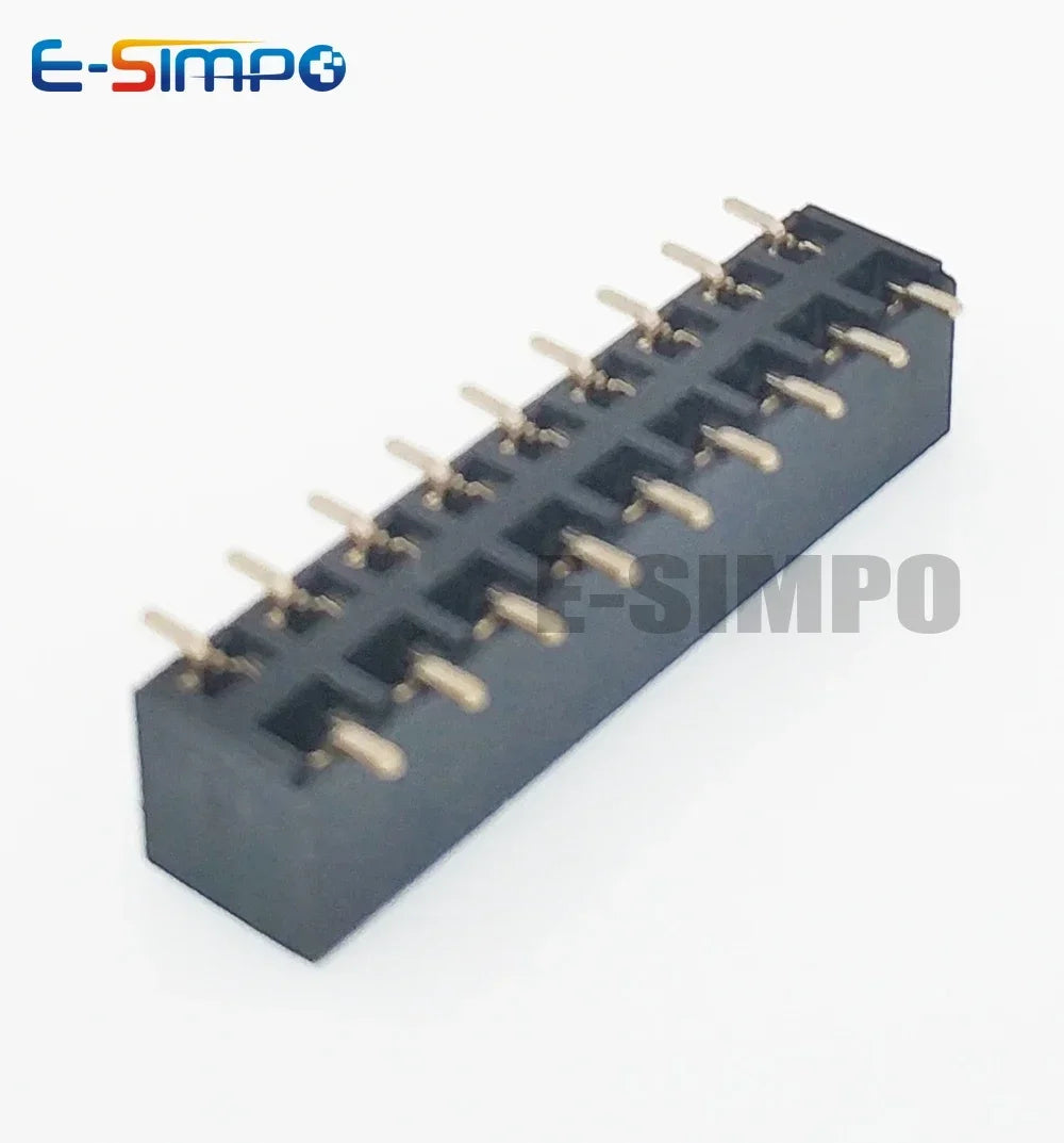 50pcs 2.54mm PH5.0 SMD 2X3/4/5/6/7/8/10/12/20P Plastic Height 5.0 Double Row Goldplated Rohs PCB Female Pin Header Connector