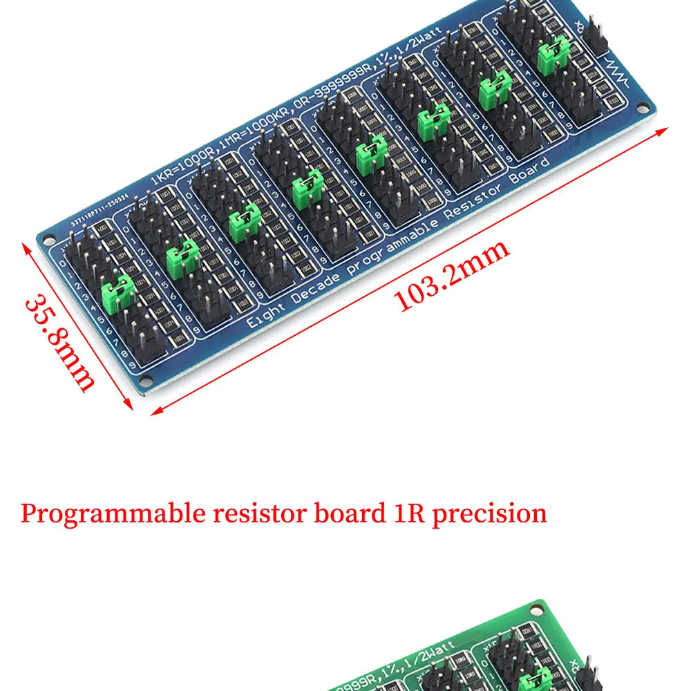 0.1R - 9999999R Programmable SMD Resistor Slide Resistor Board Step Accuracy 1R 1% 1/2 W Module