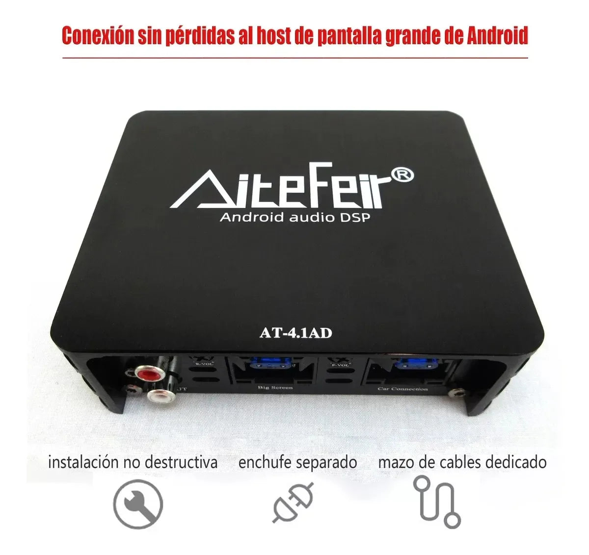 AiteFeir Android Car Audio DSP Amplifier 4-6 Channel Sound Processor with Wiring Harness for Car Stereo Upgrade