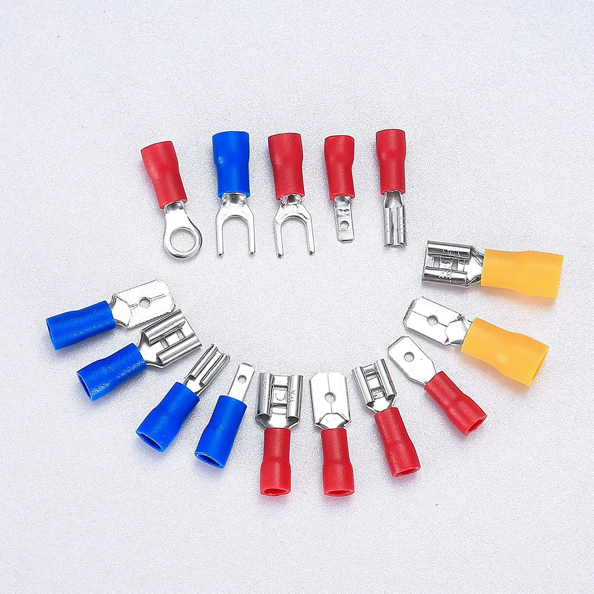 280PCS Wire Connectors, with/without SN-02C Plier (optional), Insulated Butt, Wire Terminal Butt Crimp AWG 23-13