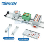 Distribution Block PTFIX 2.5mm² 2/4/6/7/12/13/18/19 Connection Push-in Electric Power Terminal Block Connector Mount on Din Rail