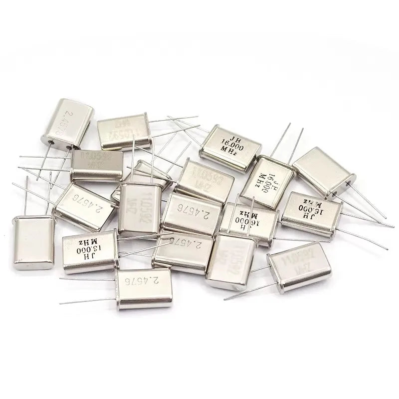 10pcs 49U HC-49U Crystal Quartz Resonator 1.8432M 2MHZ 2.4576M 4MHZ 6MHZ 7.2M 7.3728M 8MHZ 8.1920M 10M 18.432M 11.0592M 12M 16M