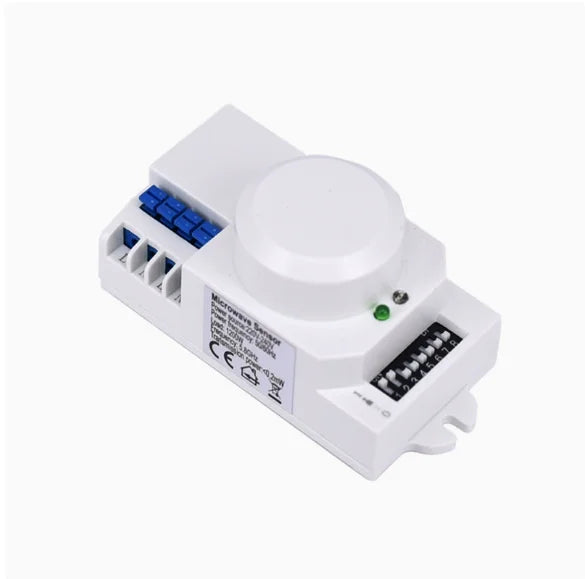 360 Degree 12V-24V Microwave Motion Sensor Light Switch Induction with Dry Contact Output for Home Automation
