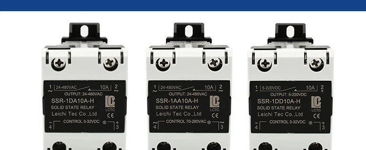 LCTC SSR 10A25a40a60A80A100A120A Solid State Relay with Radiator DC-AC AC-AC DC-DC DIN Rail Zero-crossing Relays