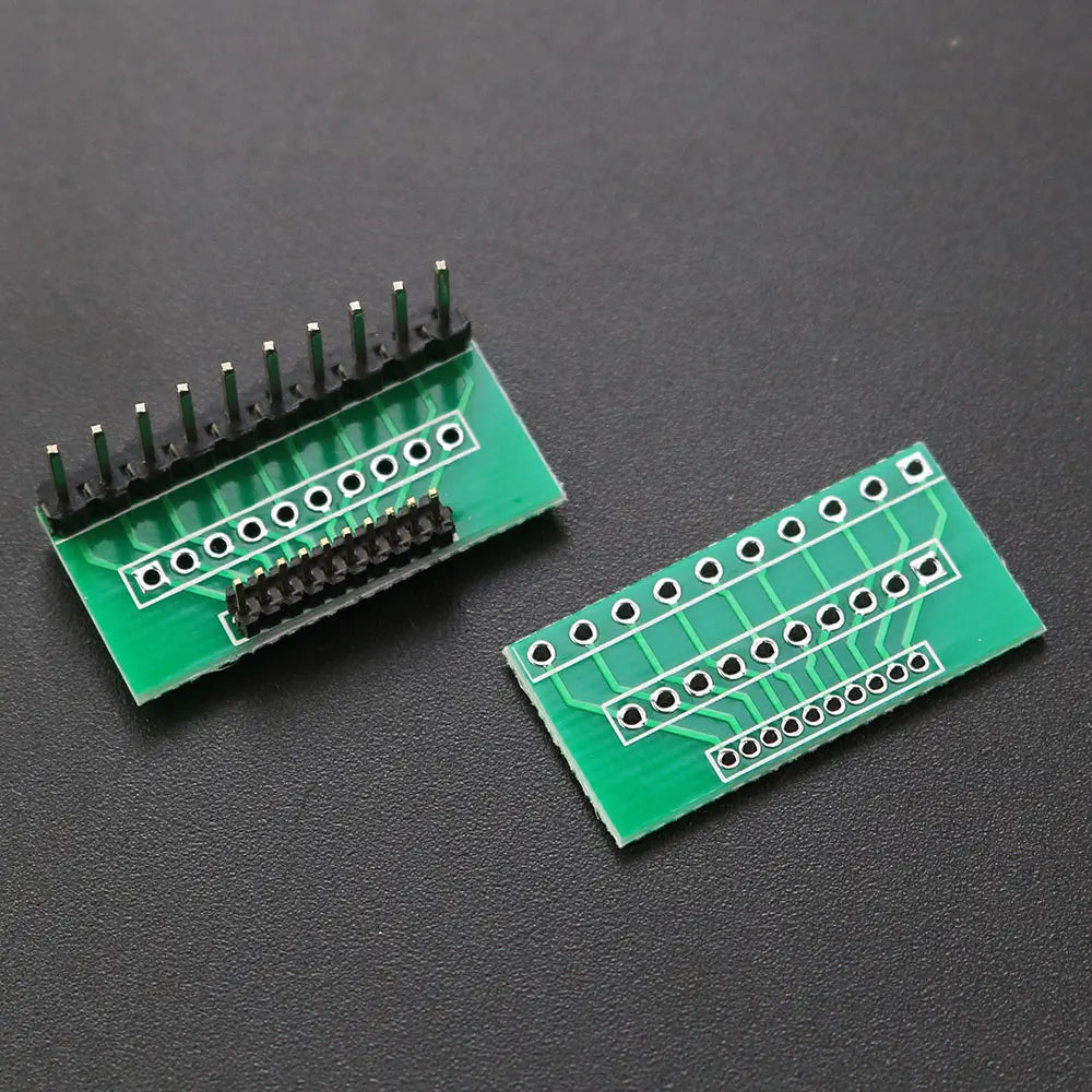 YUXI 1PCS 1.27mm 2.0mm 2.54mm Pitch Transfer Plate Converter Single Double Row Pin PCB PCI Adapter Board