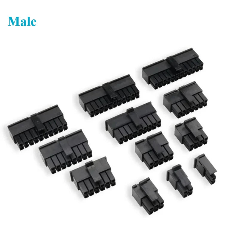 10Set Molex 3.0mmStraight /RightAngle WaferDouble Row Connector Plug2*1/2/3/4/5/6/7/8/9/10/11/12P Male Female Housing Terminals