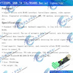 TTL Turn To RS485 Module Hardware Automatic Flow Control Module Serial UART Level Mutual Conversion Power Supply Module 3.3V 5V
