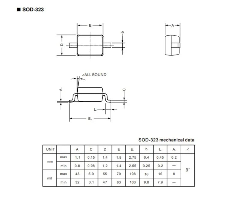 100PCS 1N4007 IN4007 1N4007W 1N4007WS DO-41 M7 SMA DO214-AC SOD123FL SOD323 1A 1000V 1KV 4007 DIP A7 T7 D7 SMD Rectifier Diode
