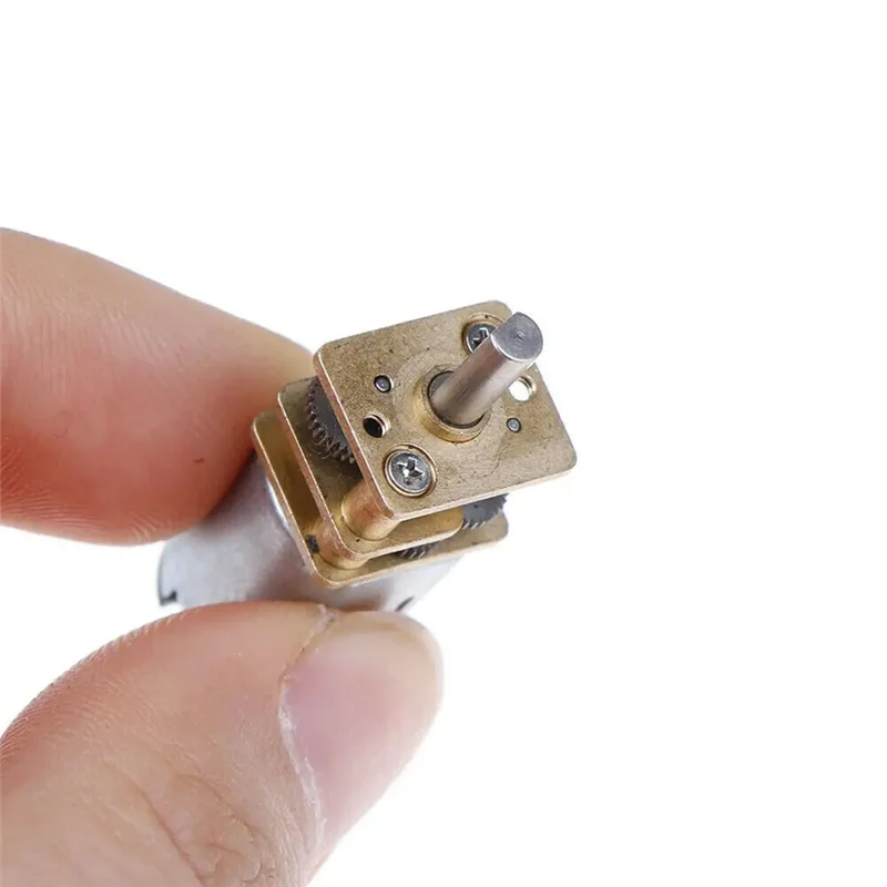 AT19-N20 Mini Micro Metal Gear Motor Set 5Pcs DC 3V-6V Gearwheel Included Full Metal Reducer 60RPM Slow Speed Toy