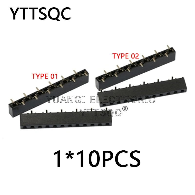 10pcs 2.54mm PH5mm Single Row SMD Short Version SMT 1X3/4/5/6P 8P 10P 12P 20P Stackable PCB Female Pin Header Socket Connector