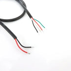 DIY Repair Welding Cable 2 Wire 4 Wires Micro USB 2.0 A Elbow Head Male Jack 4pin/2pin Type-C Male Extension Cable Line