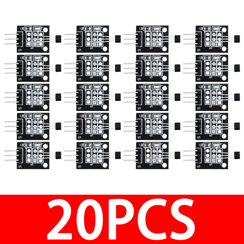 1PCS~20PCS EGBO KY-003 A3144 Standard Hall Magnetic Sensor Module Works  Boards