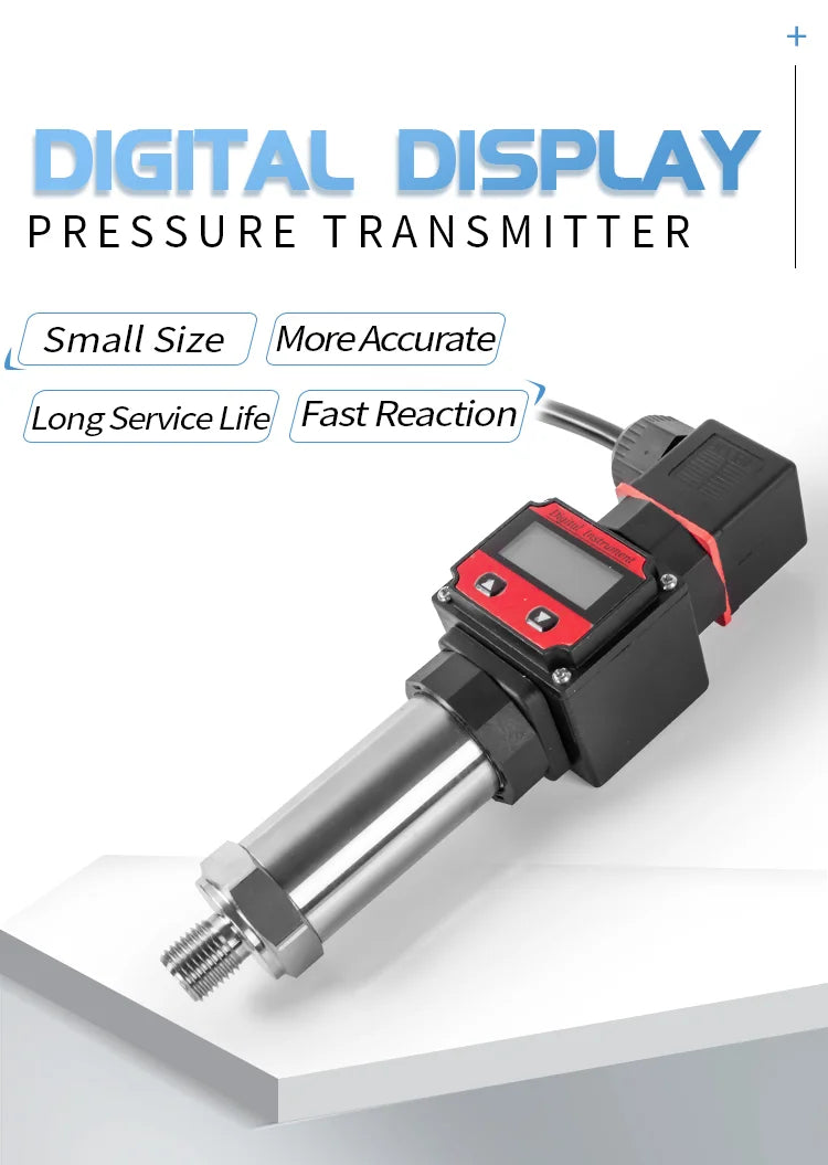 Digital Pressure Transducer RS485 0-10V 4-20mA Digital Pressure Transmitter 0-4bar 0-100bar M20*1.5 Pressure Sensor Transmitter
