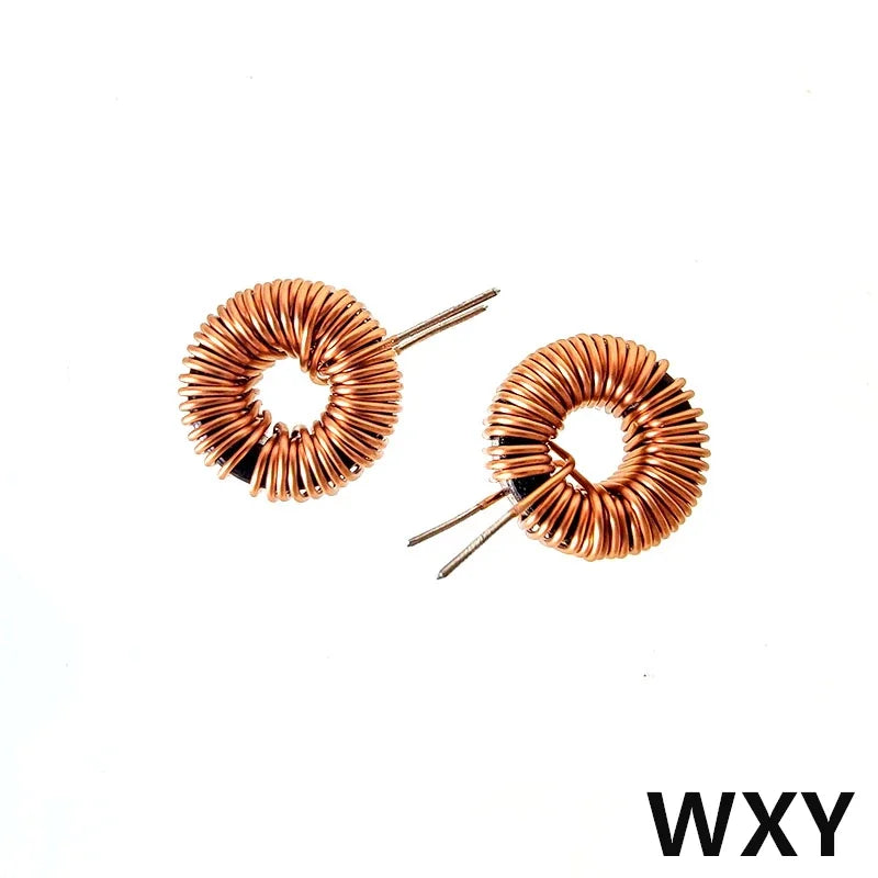 5Pcs 10/22/33/47/56/68/100uh220uH Toroid Core Inductors 65125 Winding Magnetic Inductance Iron Gauge Aluminum Magnetic Ring Coil