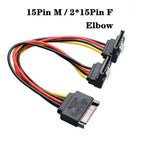 20cm Power 6Pin 8Pin 4Pin 15Pin SATA Male to 4Pin IDE Molex Female 15Pin SATA Female Power Cable Computer Cable 6Pin To 8Pin