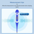Thermometer for Adults, Soft Head Digital Oral Thermometer for Fever, Basal Thermometer with 15 Seconds Fast Reading