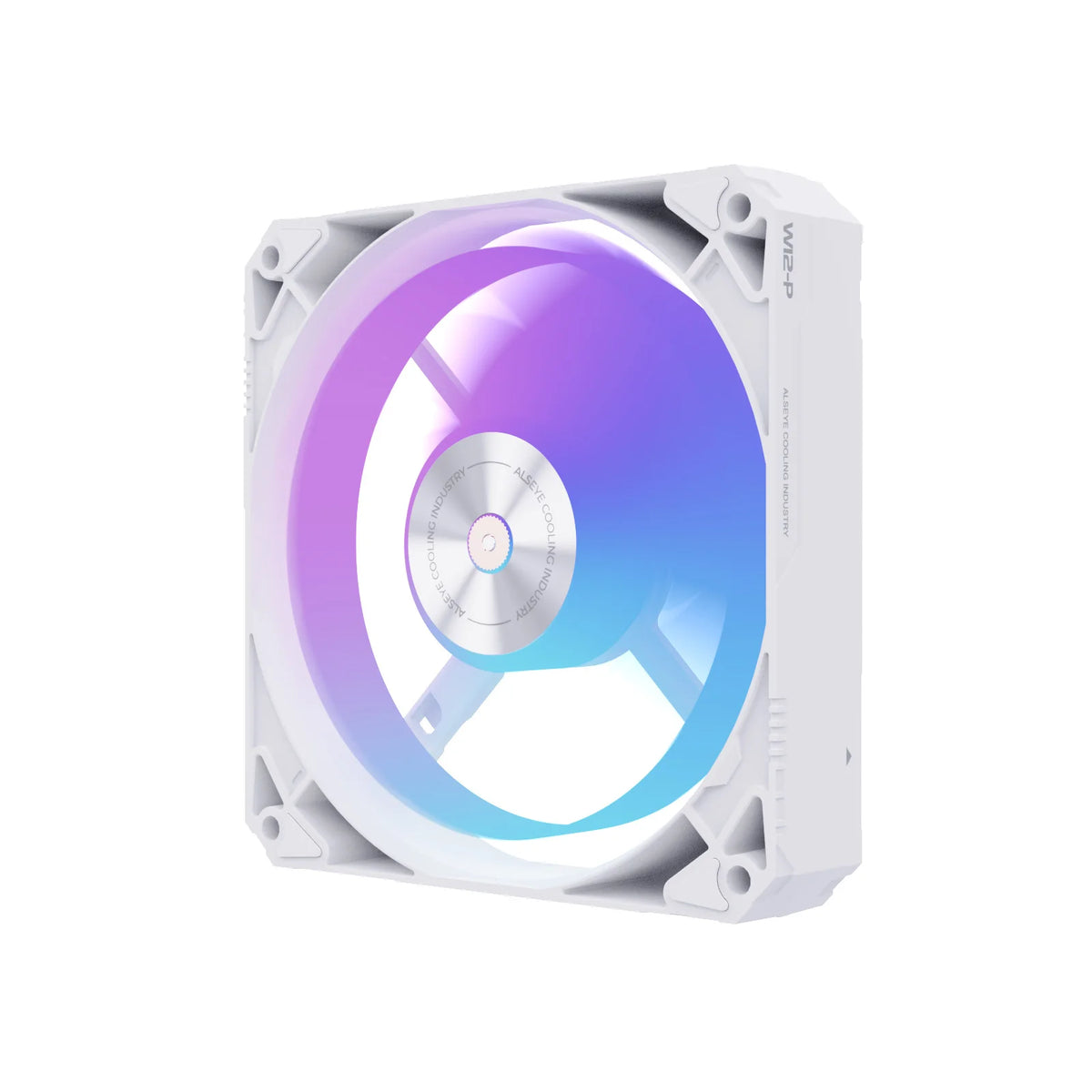 ALSEYE W12P 12CM Case Cooling Fan ARGB Light Synchronization PWM Intelligent Temperature Control Silent Fan 900-3000RPM
