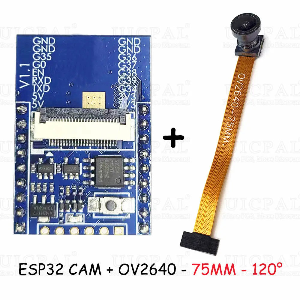 ESP32-CAM with OV2640 Camera Module Kit 66 120 160 Degrees 650nm 850nm Night Vision DVP 24Pin 2MP 2.4GHz WiFi Camera 4MB FLASH