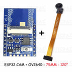 ESP32-CAM with OV2640 Camera Module Kit 66 120 160 Degrees 650nm 850nm Night Vision DVP 24Pin 2MP 2.4GHz WiFi Camera 4MB FLASH