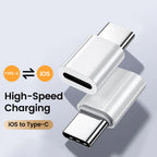 Type c To Lightning Adapter USB C Female To ios Male Converter Fast Charge Adaptador For iPhone 15 16 Type C Adapter High Speed