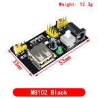 MB102 Breadboard Power Supply Module /MB102 white Breadboard Dedicated Power Module 2-way 3.3V 5V MB-102 Solderless Bread Board