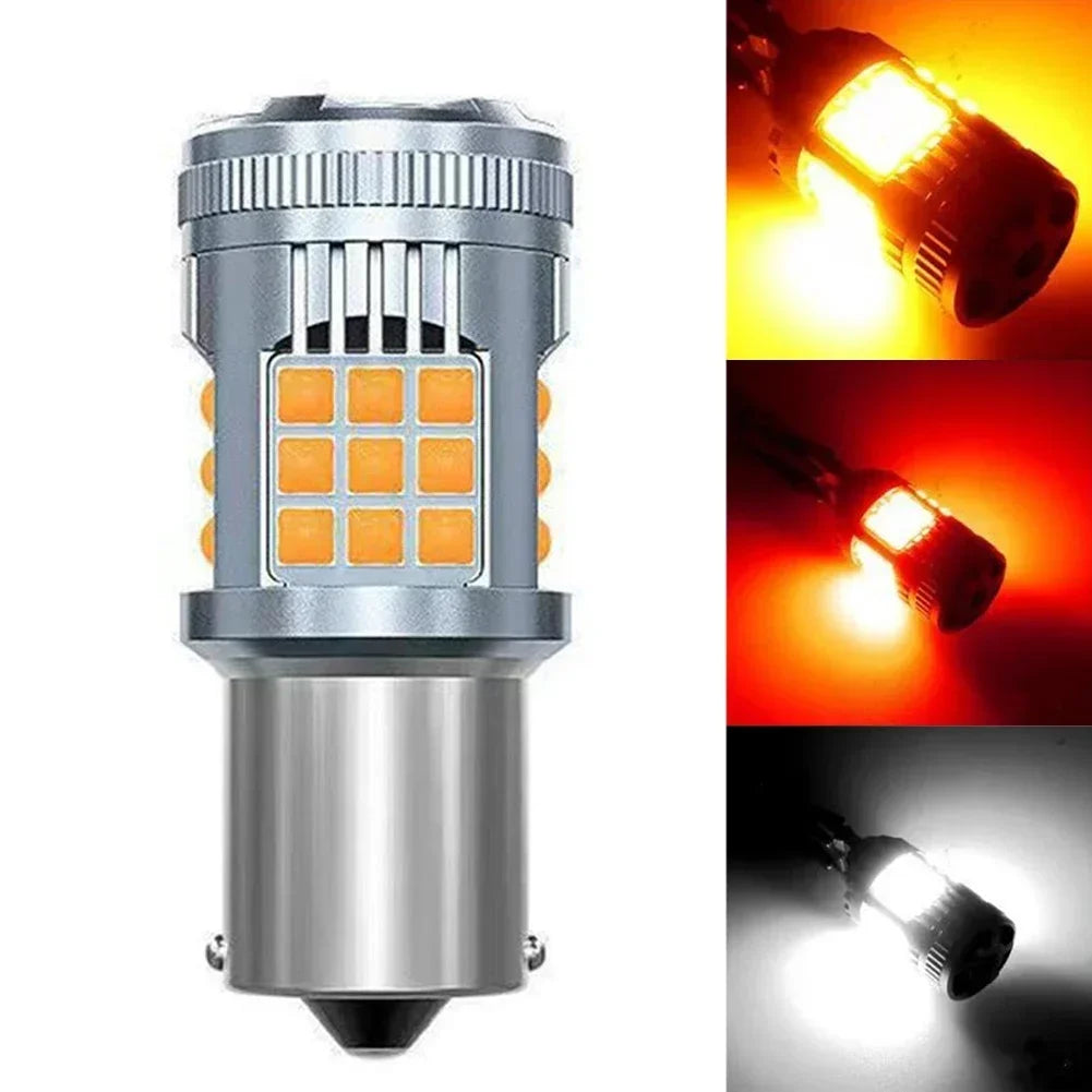 T20 1156 1157 Car LED Headlight Bulbs Brake Signal Lights Turn Lamp Running Light Bright 3030 36smd PY21W Anti Flicker Lamp